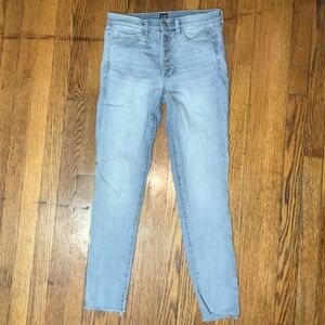 GAP High-Rise Light Blue Button-Fly Skinny Jeans Favorite Jeggins Size 28R